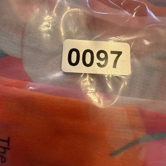 Boohoo Floral Citrus Print Wide Leg Sheer Beach Trousers Tropical Summer Sz 12 - Picture 12 of 12